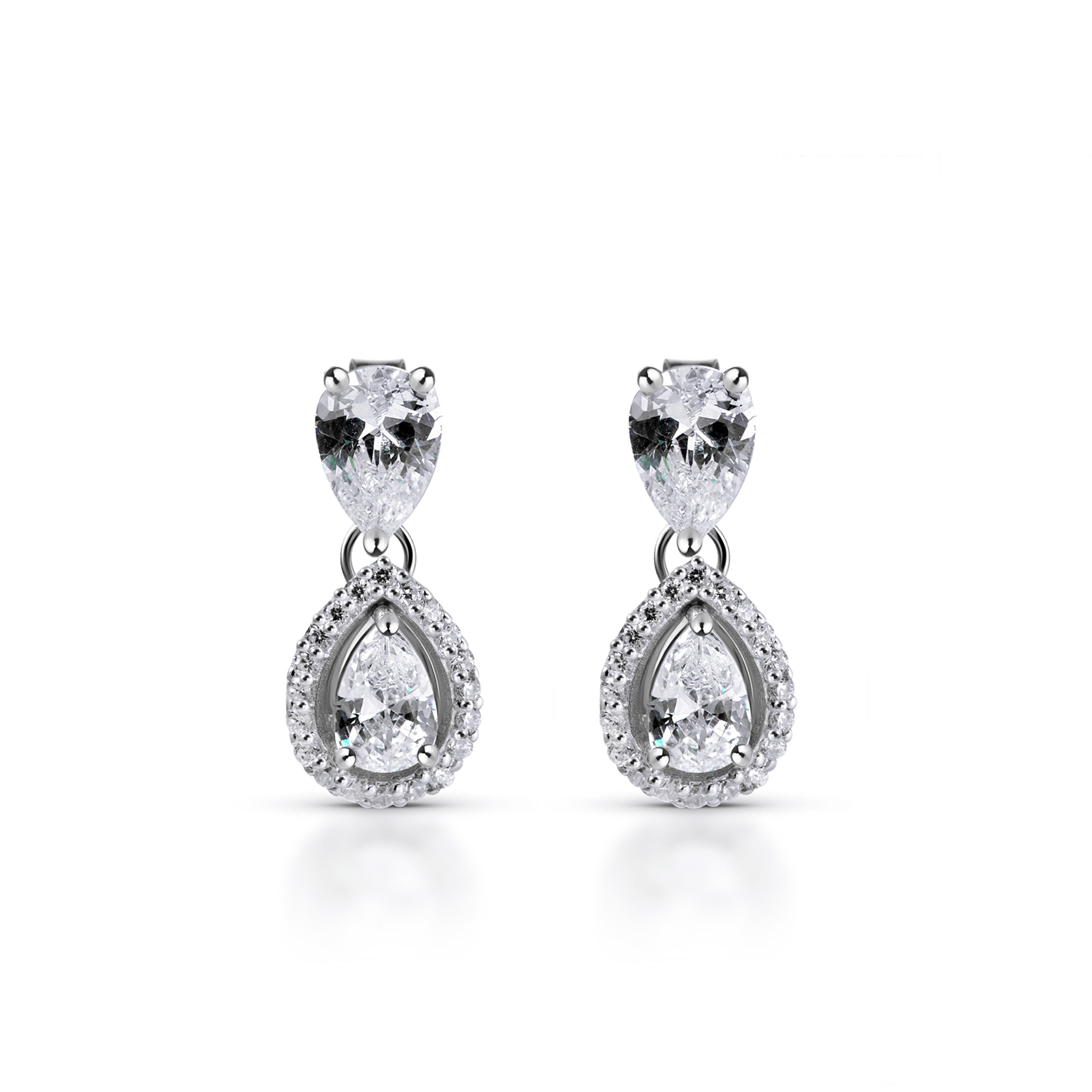 Marigold AAA Zircon Silver Earrings