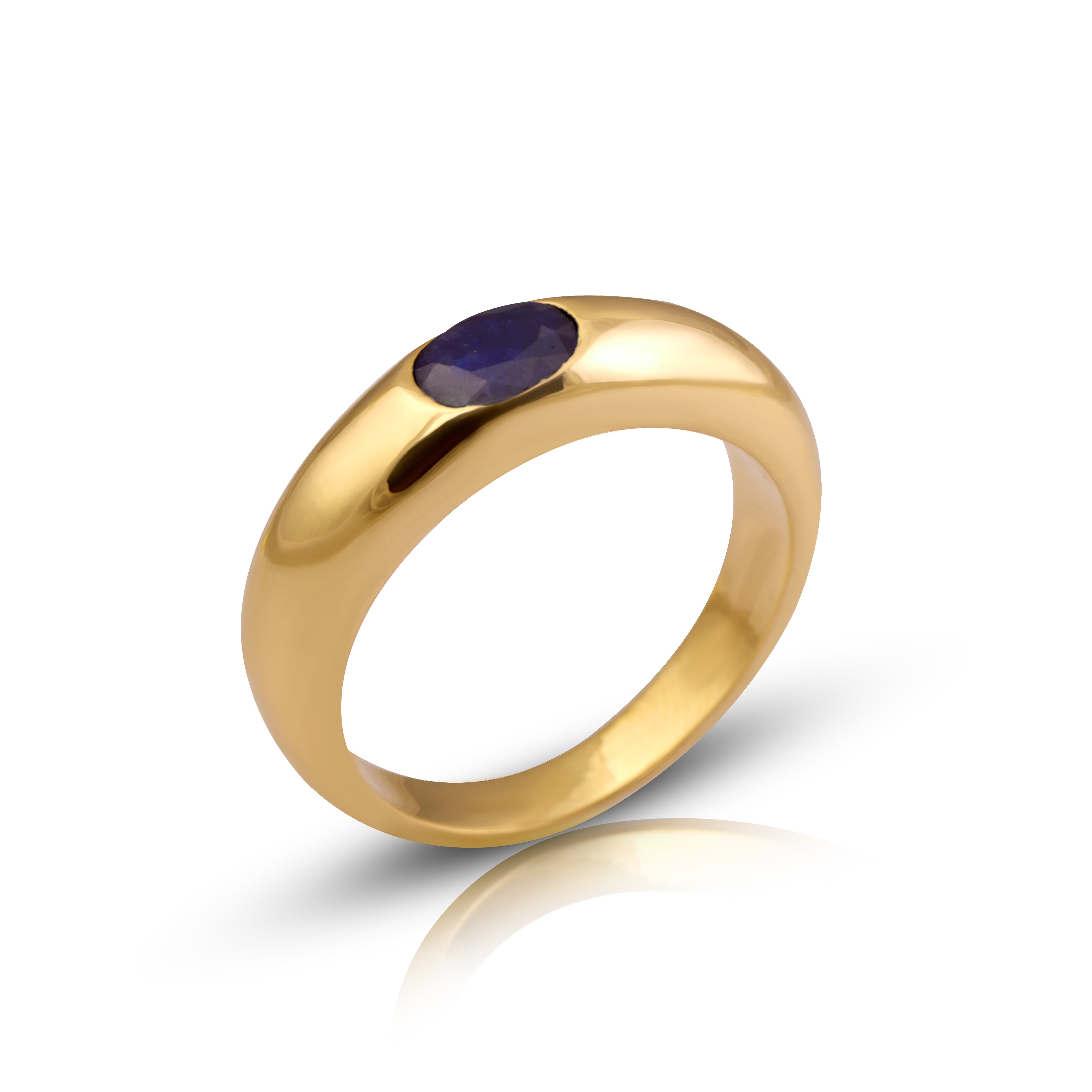 14 karat gold sapphire ring