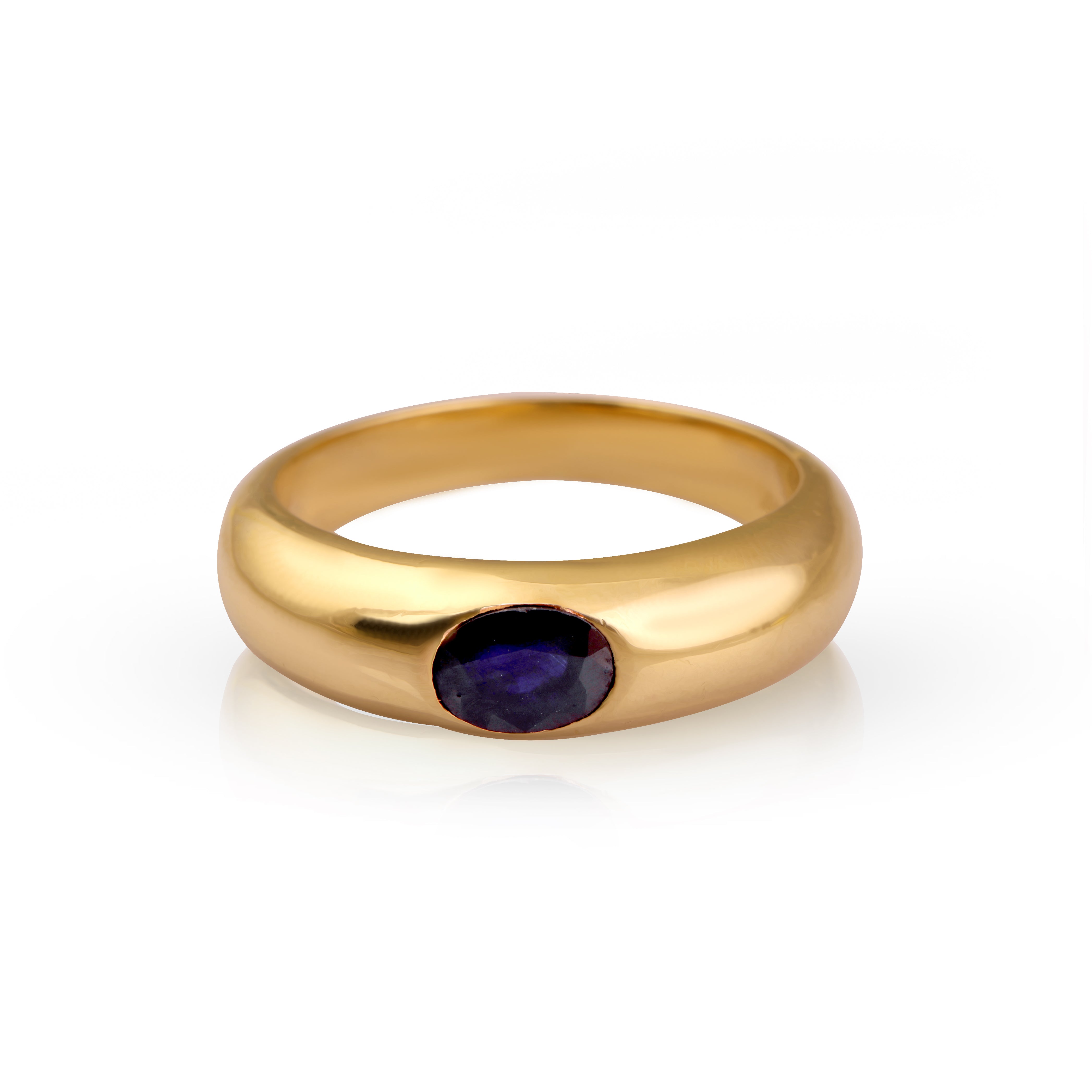 14 karat gold sapphire ring