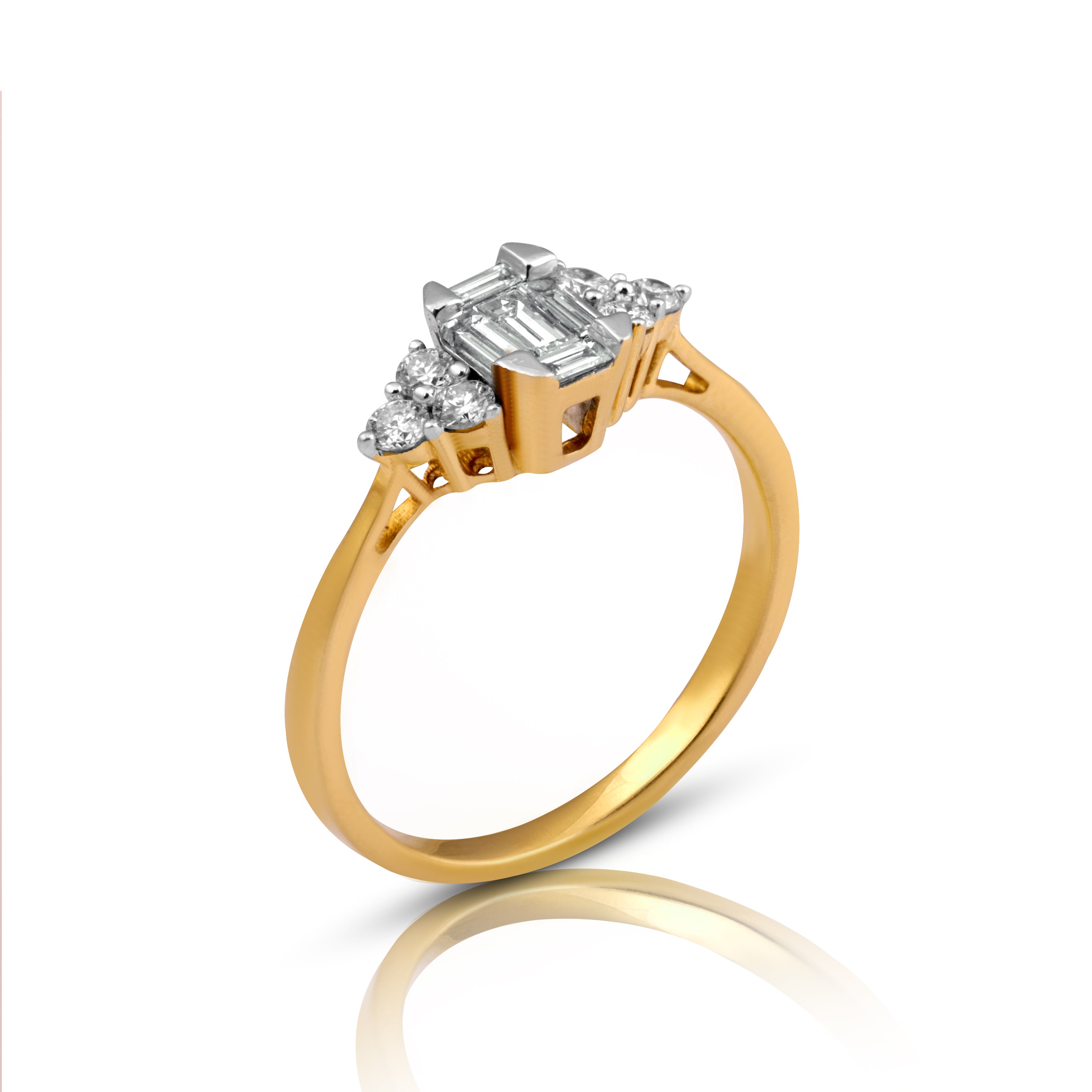 14 karat gold diamond ring