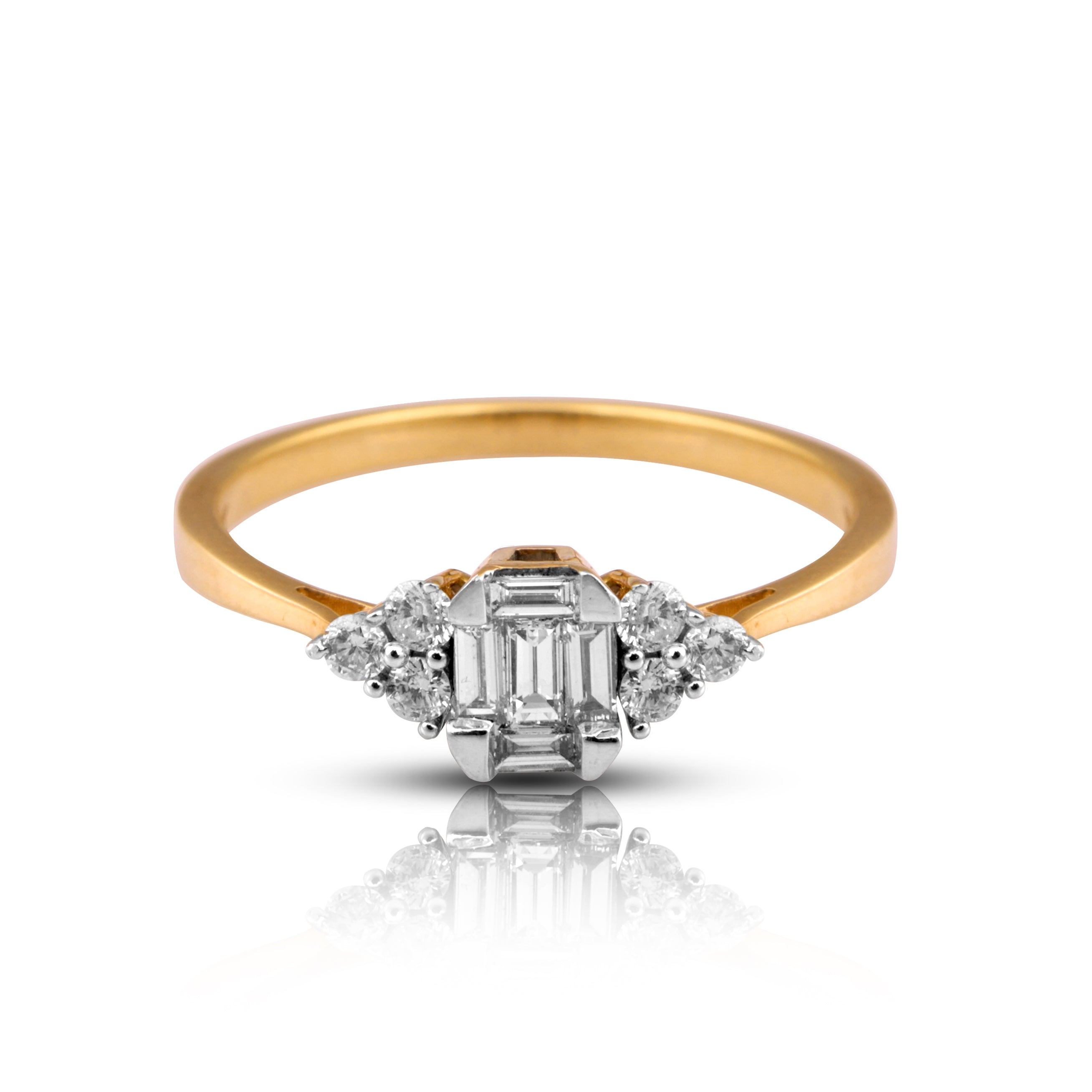 14 karat gold diamond ring