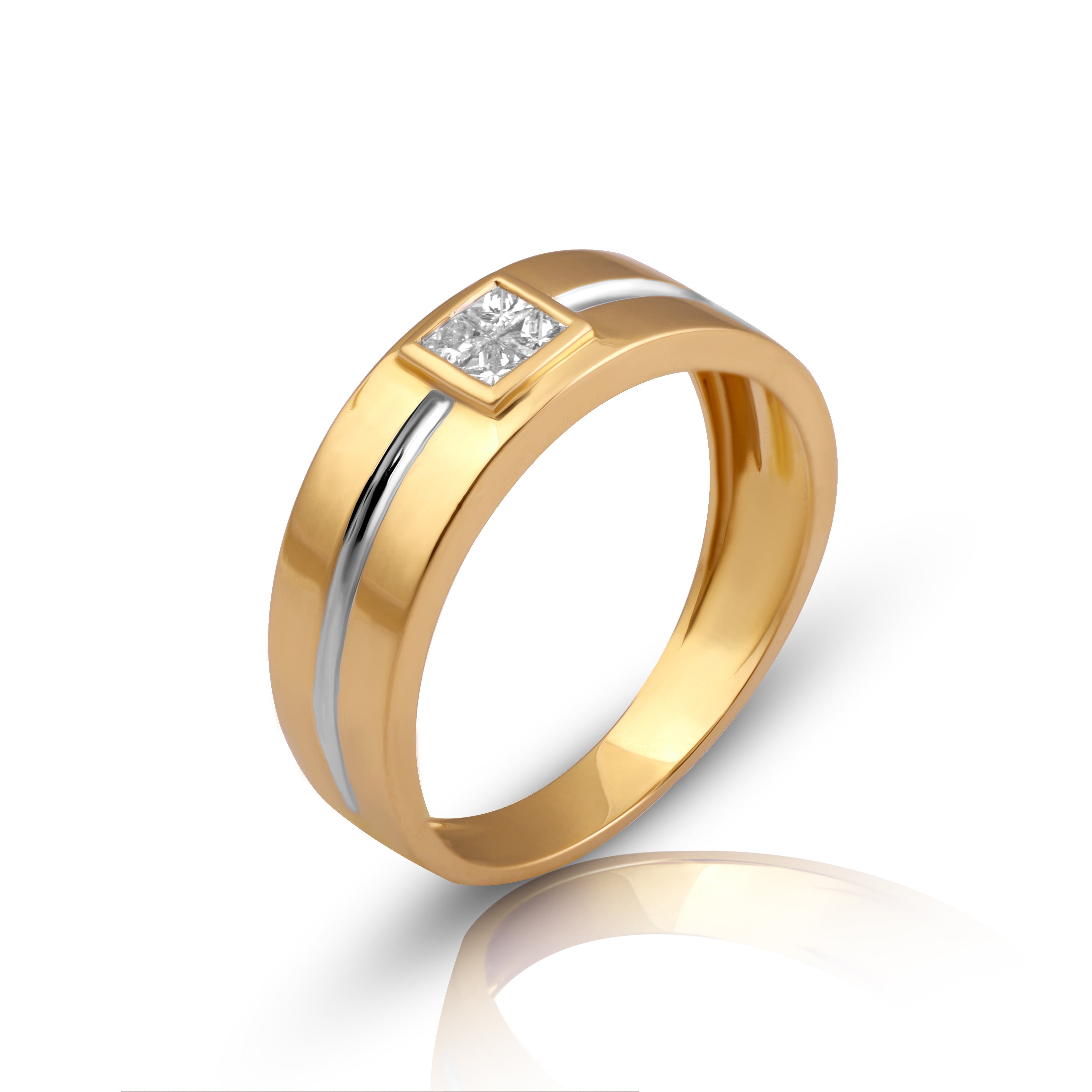 18 karat gold diamond ring