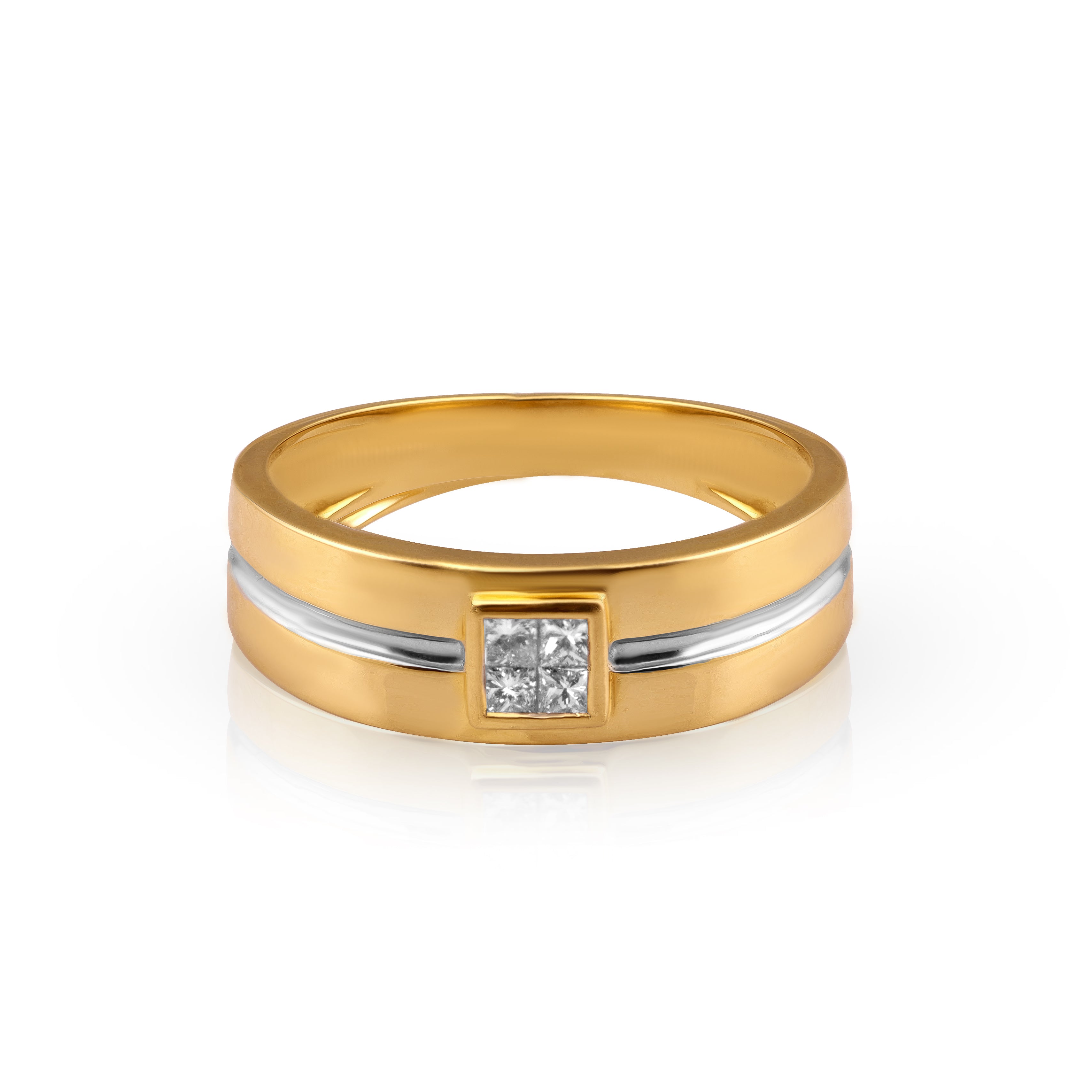 18 karat gold diamond ring